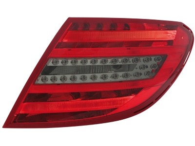 Taillights LED Mercedes Benz C W204 06-10 red/smoke