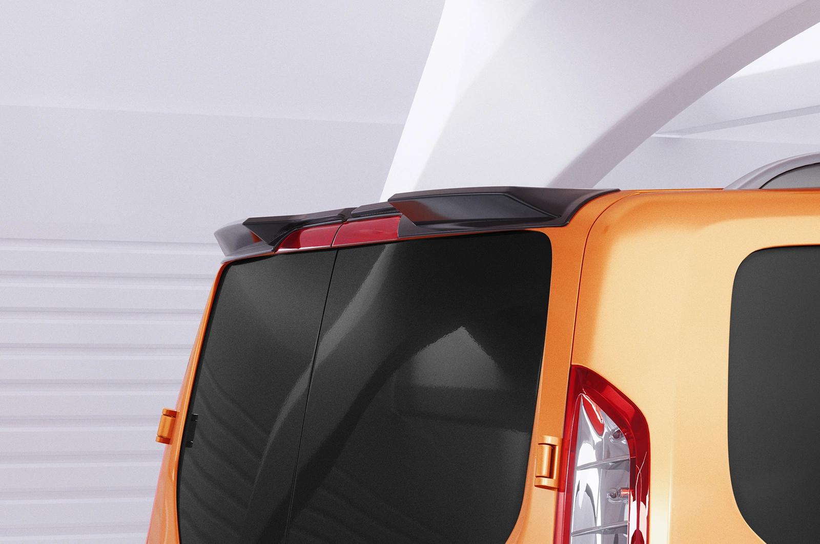 Achterspoiler Ford Transit MK7 glans zwart