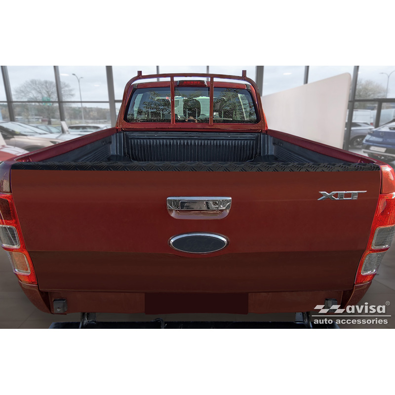 Aluminium Pickup Achterklep beschermlijst  Ford Ranger 2011-2022 - Zwart