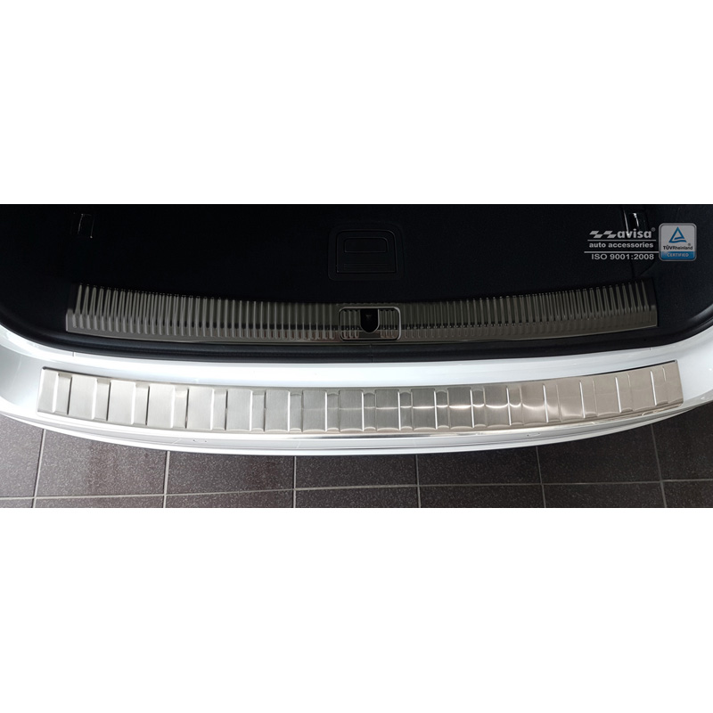 RVS Achterbumperprotector  Audi A4 B9 Avant 2015-2019 & Facelift 2019- 'Ribs' (incl. S4 Avant)