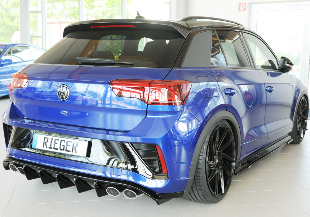 Diffusor VW T-Roc A1 R/R-line 2022- Rieger Glossy black