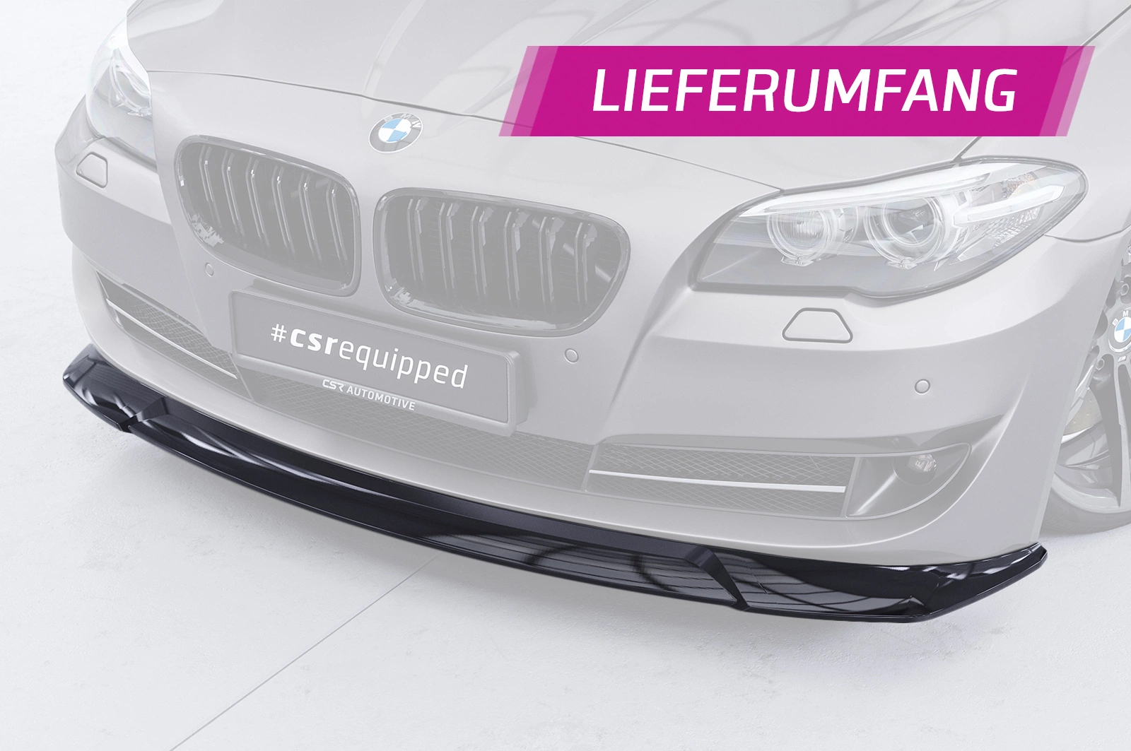 Voorspoiler BMW 5er F10 / F11 glans zwart   01/2010-07/2013