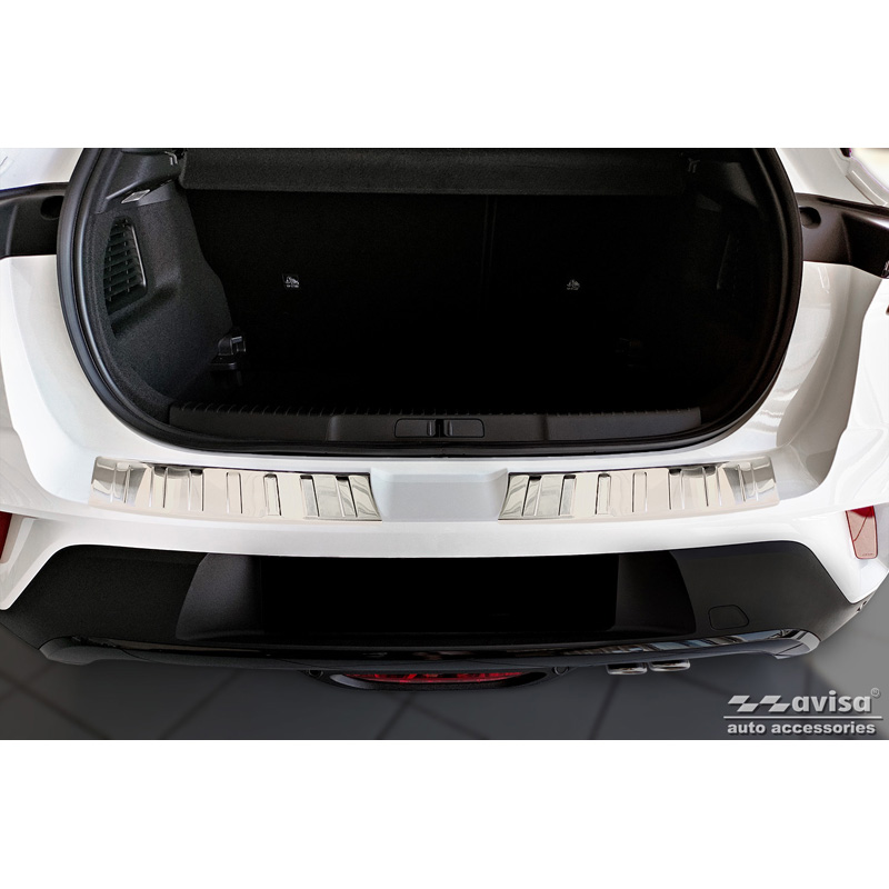 RVS Achterbumperprotector  Opel Mokka 2020- 'Ribs' (2-delig)