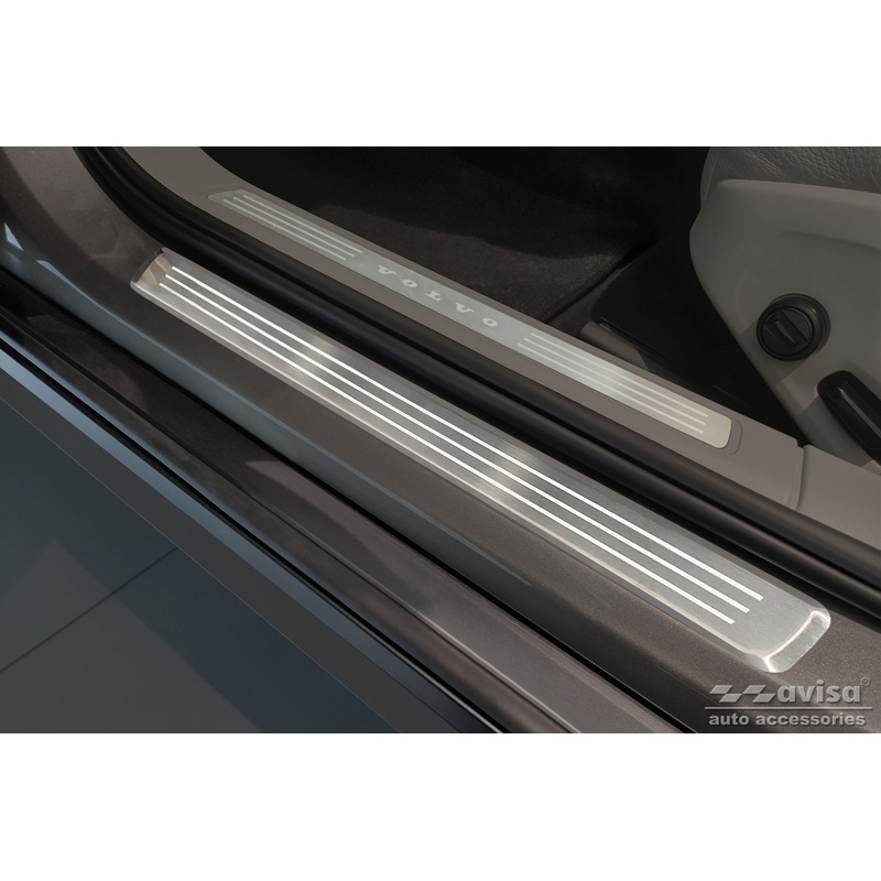 RVS Instaplijsten  Volvo V90 & V90 Cross Country 2016- - 'Engraved Lines' - 4-delig