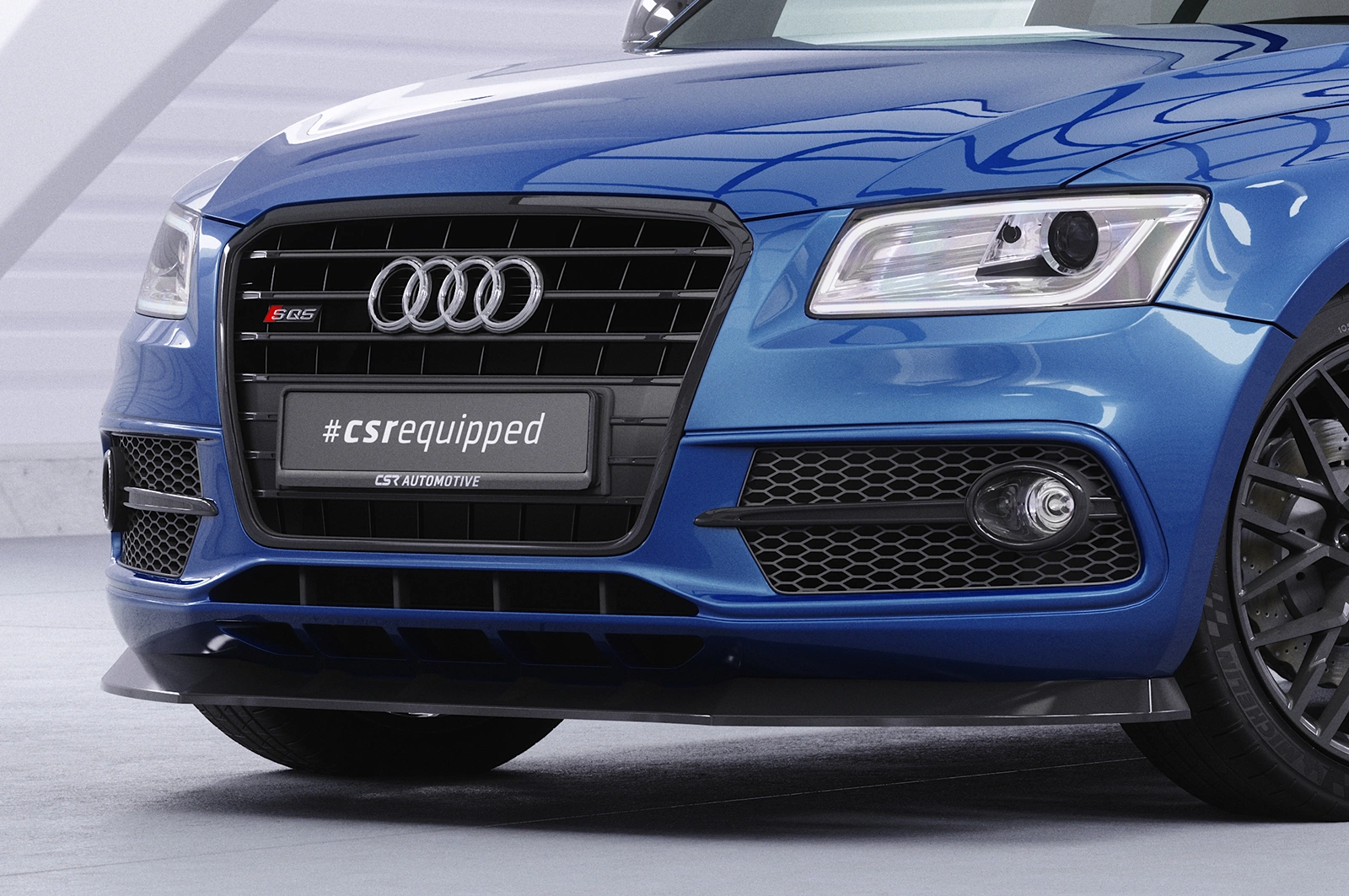 Voorspoiler Audi SQ5 (8R) glans zwart – 2013–2017
