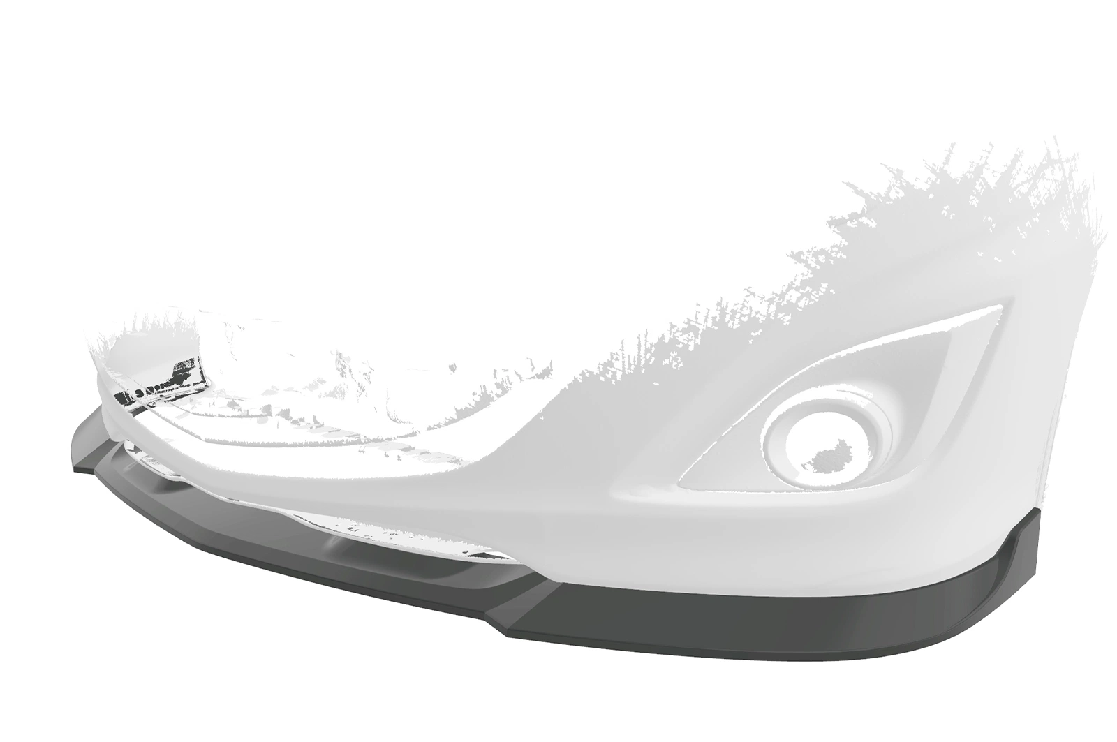Voorspoiler Mazda 3 (Typ BL) MPS glans zwart