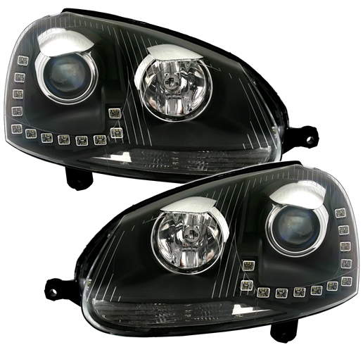 Faros VW Golf V Los ojos del Diablo Dayline negro