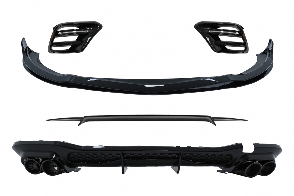 Bodykit Mercedes S Klasse W223 AMG Pakket Glans Zwart