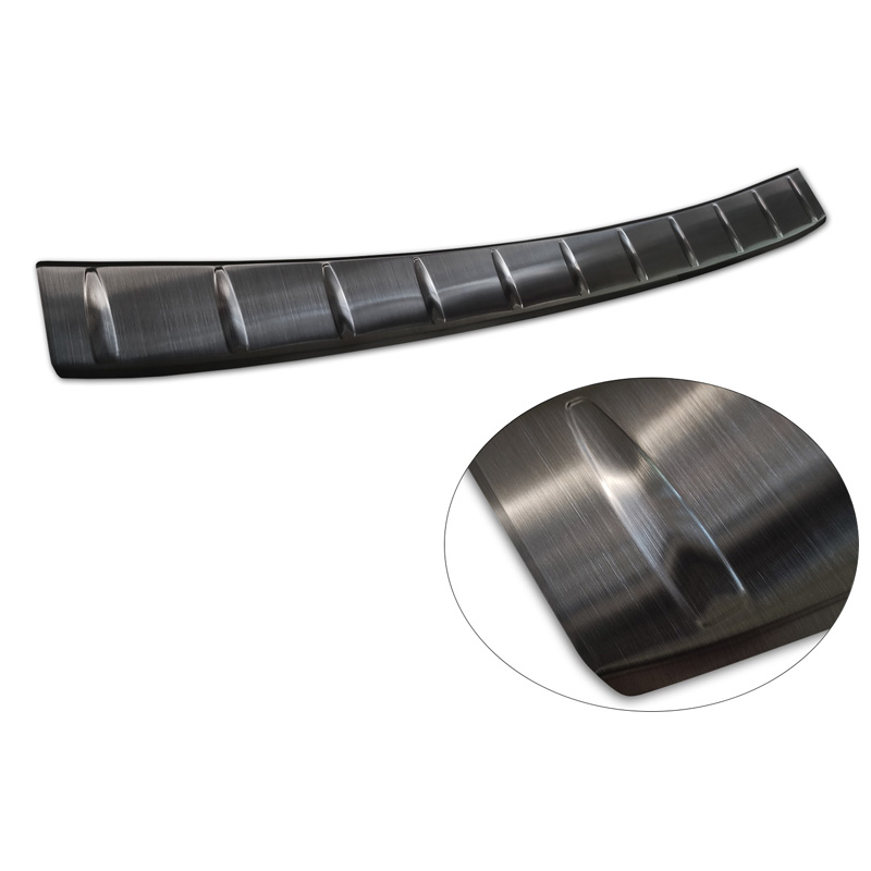 Zwart RVS Achterbumperprotector  Opel Astra L Sportstourer 2022- 'Ribs'