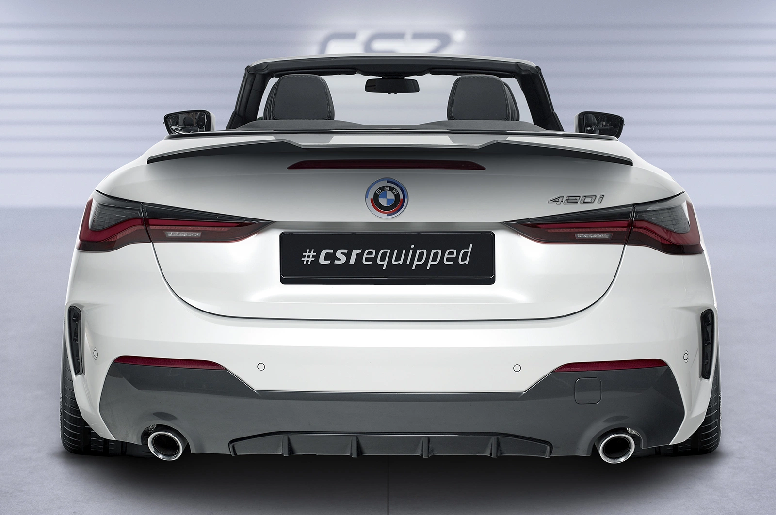 Achterspoiler BMW 4 Serie G23 Cabrio glans zwart – CSR Automotive