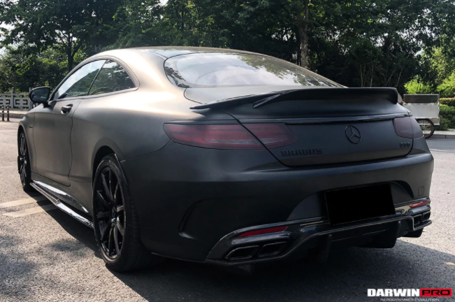 Mercedes Benz C217 S63/S65 AMG Coupe BKSS Style Carbon Fiber Diffuser 2014-2021