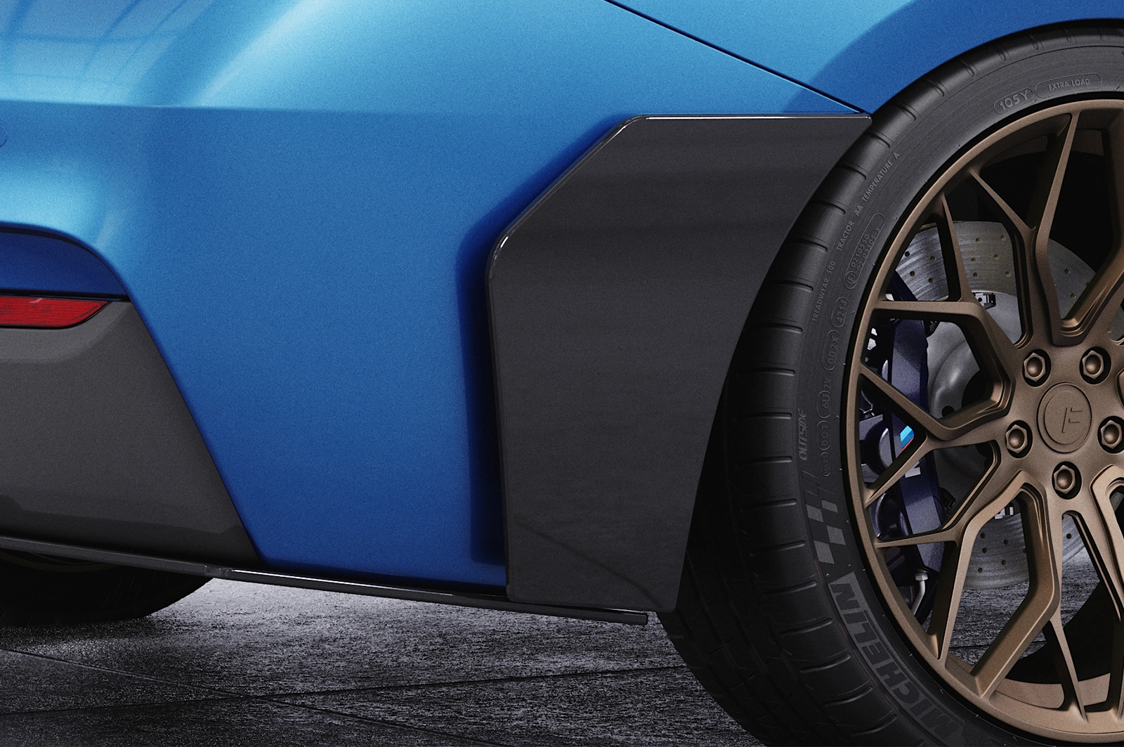 Side Blades BMW 2er F22 / F23 M‑Paket Glans Zwart – CSR
