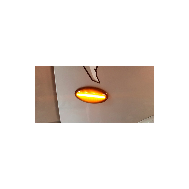 Set LED Zijknipperlichten  Suzuki/Opel/Fiat diverse modellen - Rookgrijs- incl. Dynamic Running Light