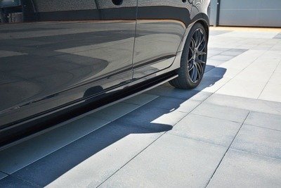 Zijskirts Volvo V60 Polestar Facelift Zwart Glans