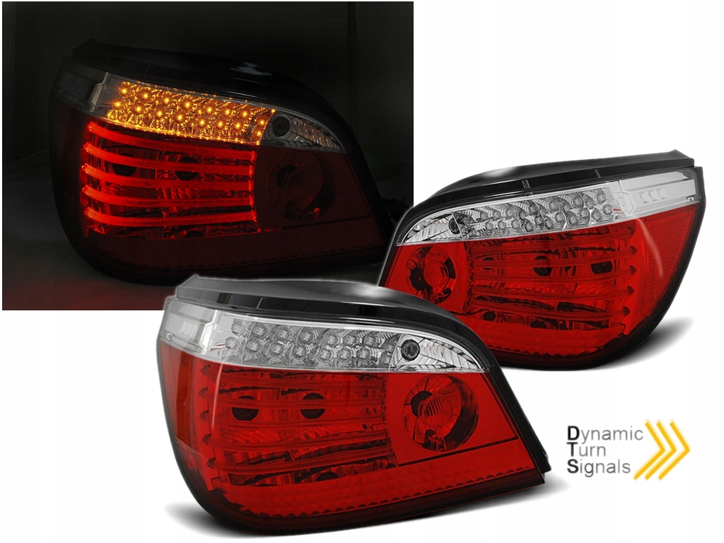 Luces traseras LED BMW E60 lim. rojo/blanco