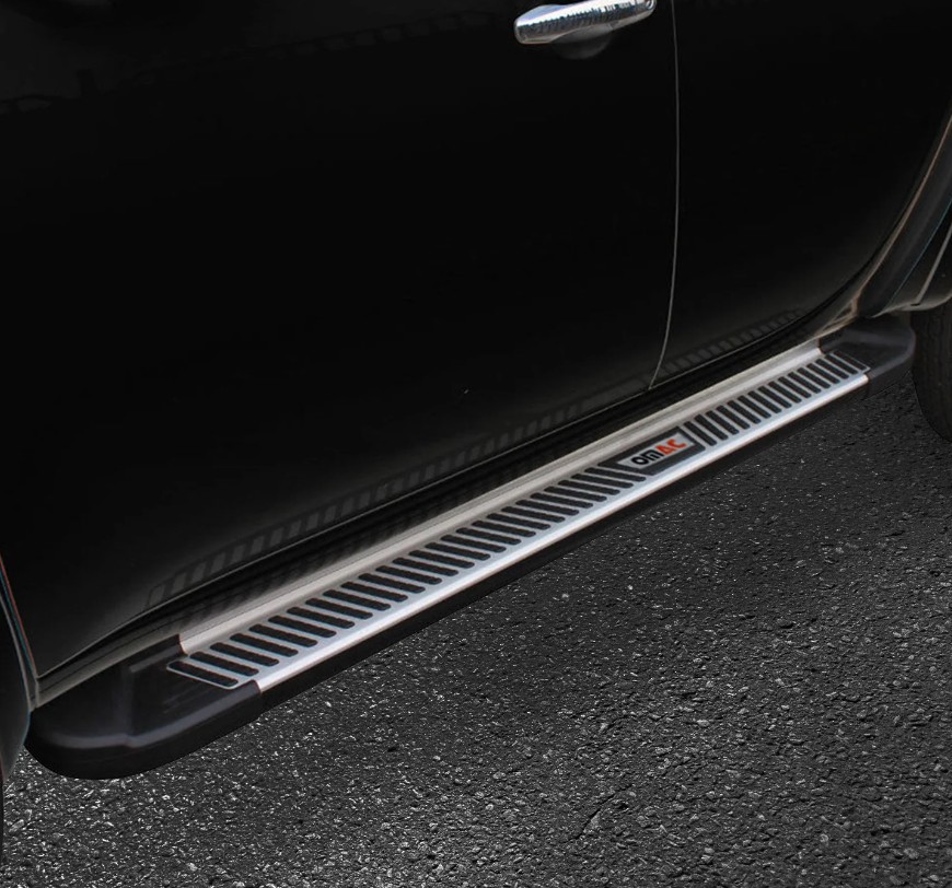 Treeplanken voor Nissan Pathfinder R51/R52 05-21 aluminium zwart