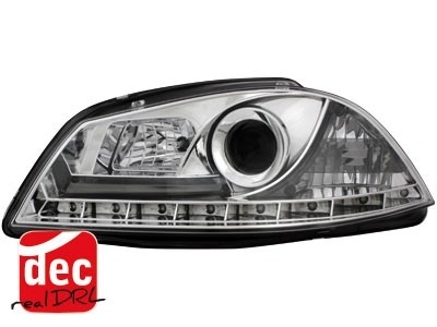 Headlights Seat Ibiza 6L/Cordoba 03-08 Devil Eyes Dlite LED Chrom