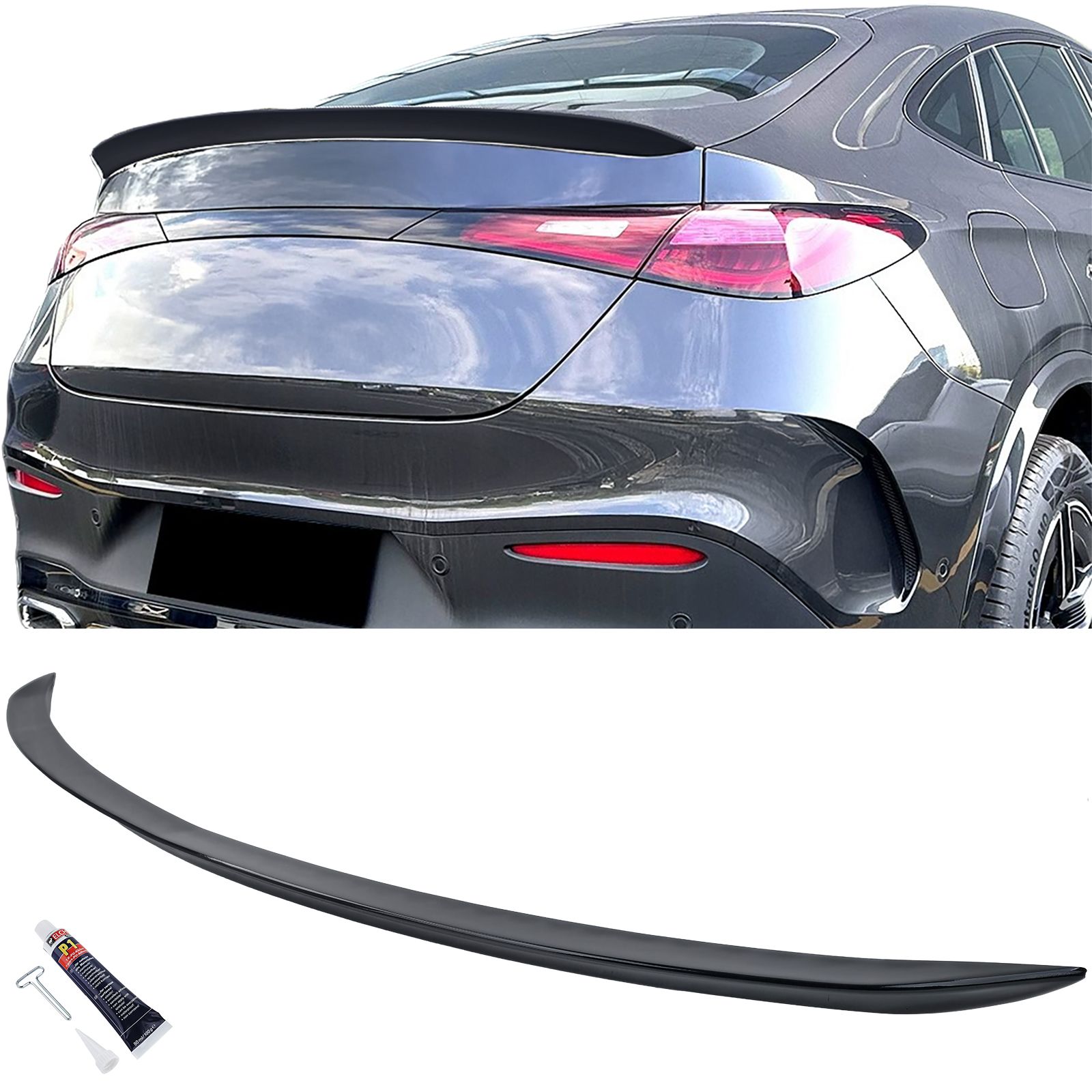 Spoiler Mercedes-Benz GLC Coupe C254 Glans Zwart