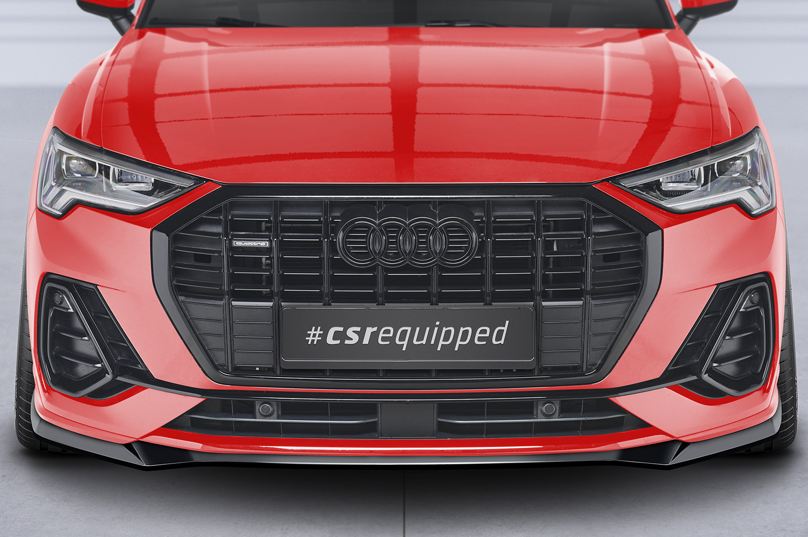 Voorspoiler Audi Q3 S-Line F3 CSR Glans Zwart