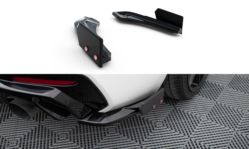 Achterzij Spoilers V.5 + Flaps BMW 1 M-pack / M140i F20 Facelift