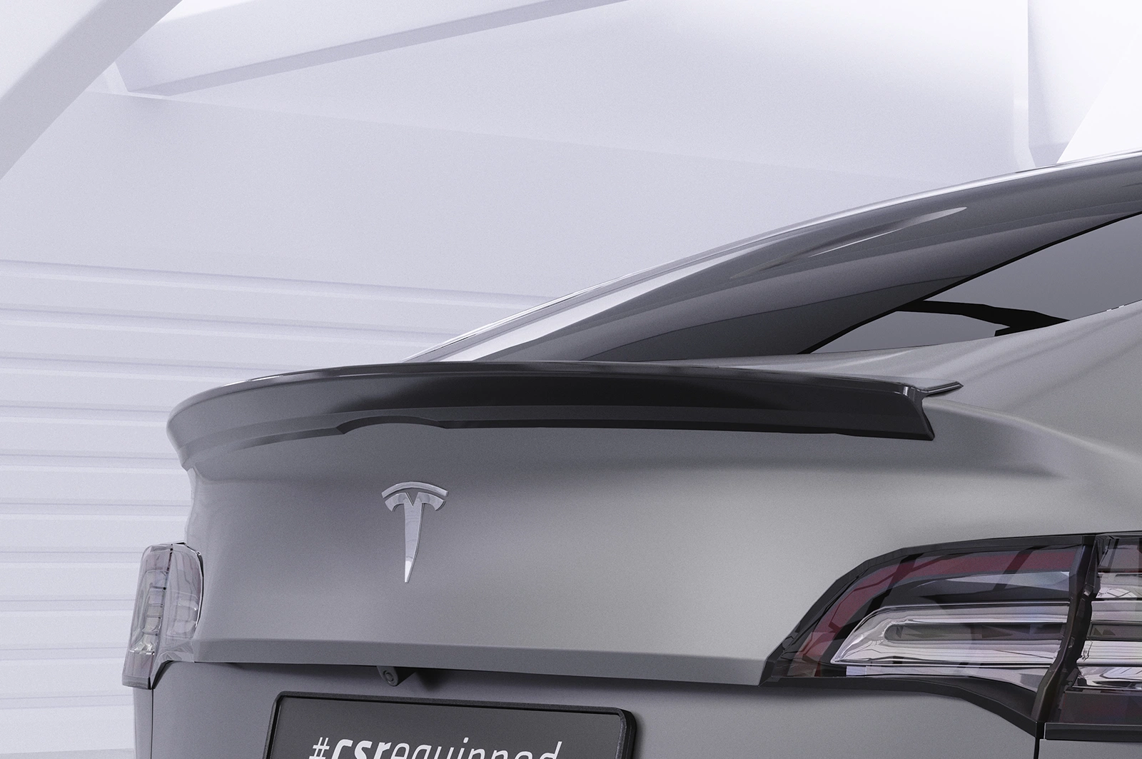Achterspoiler Tesla Model Y glans zwart – CSR Automotive