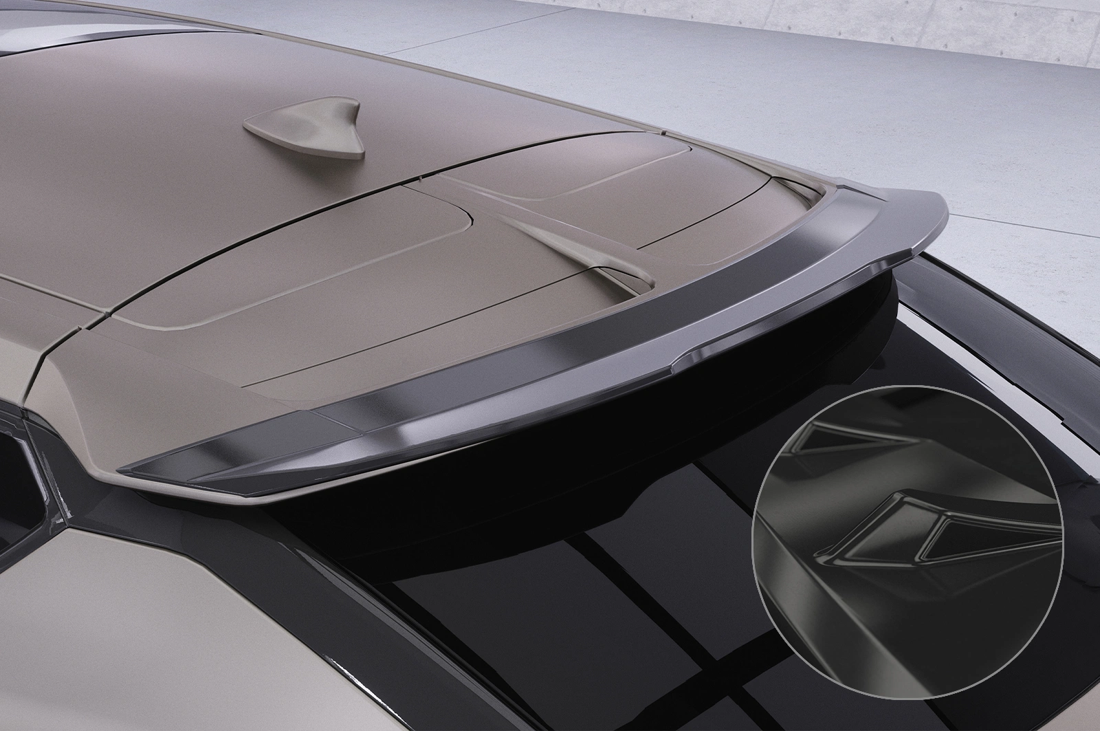 Achterspoiler Kia EV6 CSR glans zwart