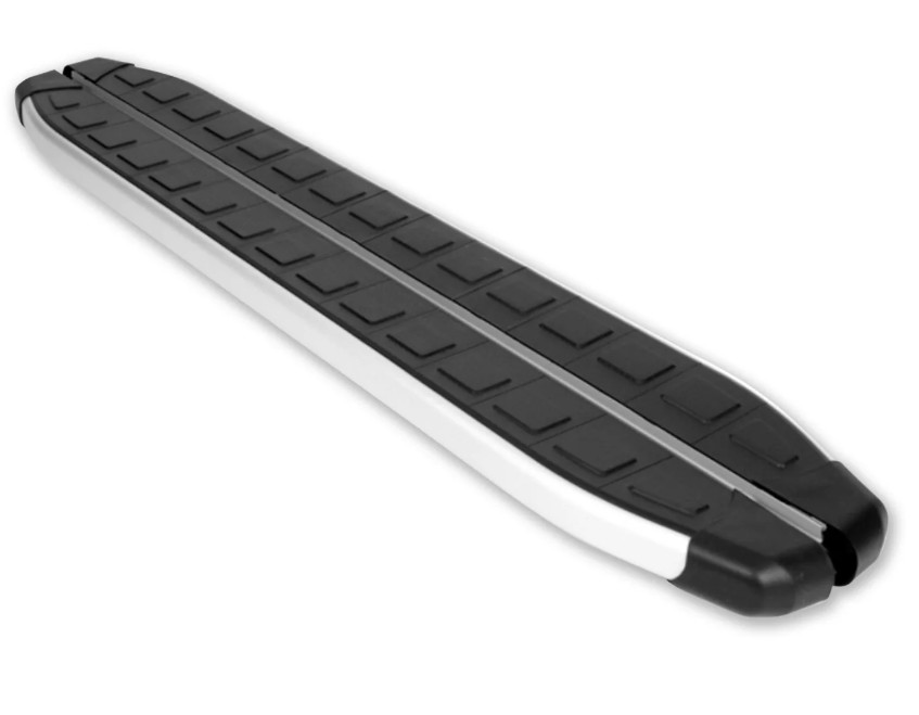 Treeplanken voor Ford Ranger Double Cab 12-22 aluminium zwart