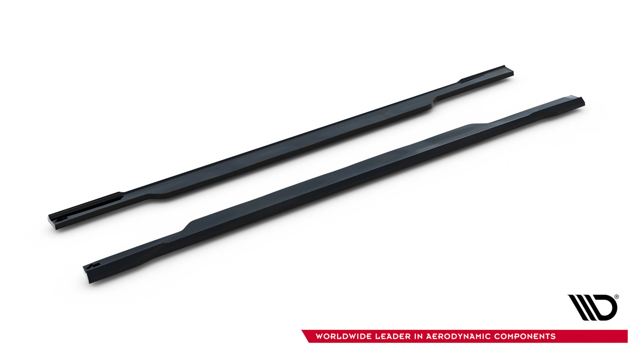 Zijskirts V.2 Subaru Impreza WRX STI MK3 Facelift Maxton Glanzend zwart