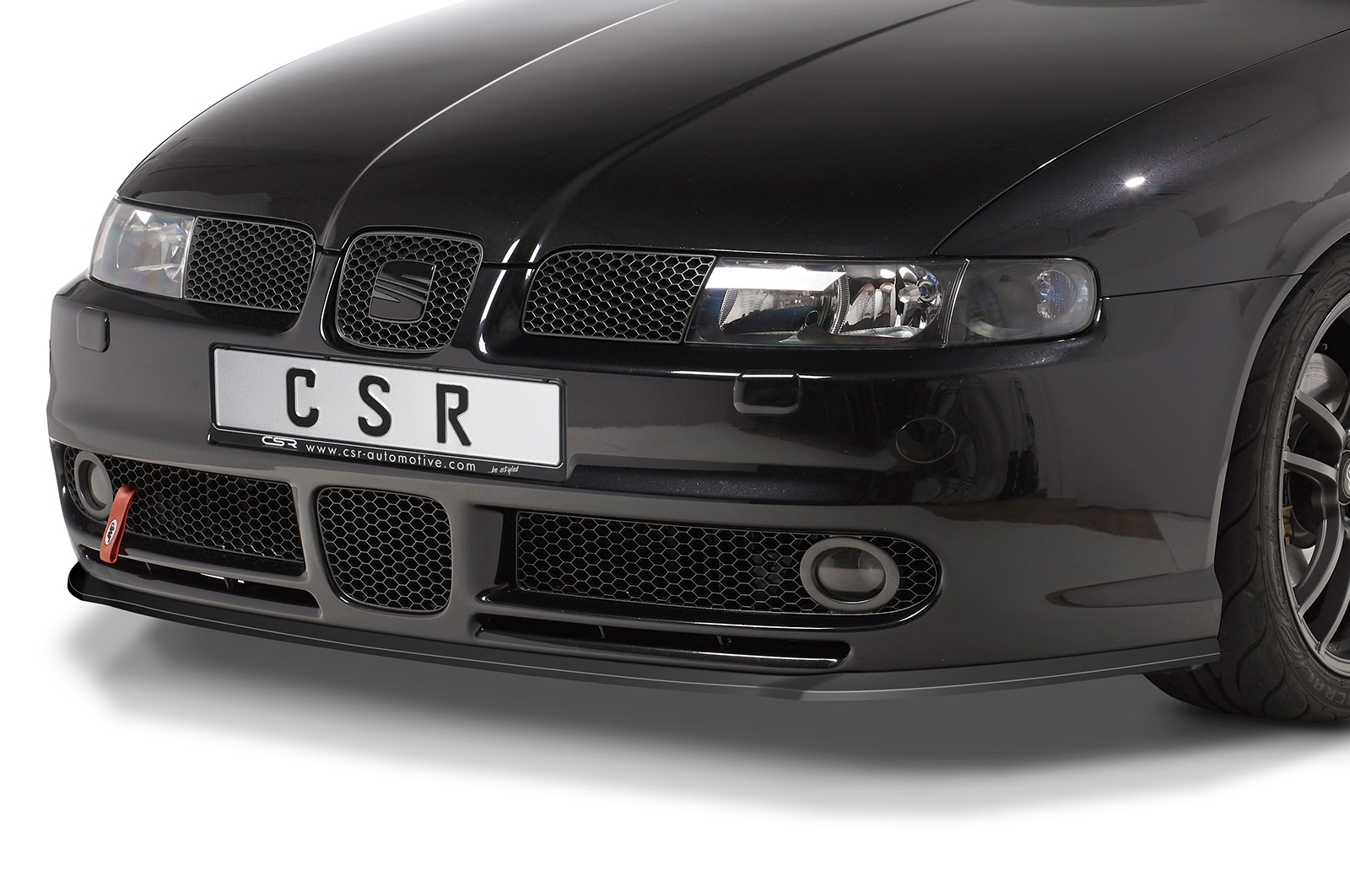 Voorspoiler Seat Leon 1 (1M) Cupra/Sport/FR CSR glans Zwart