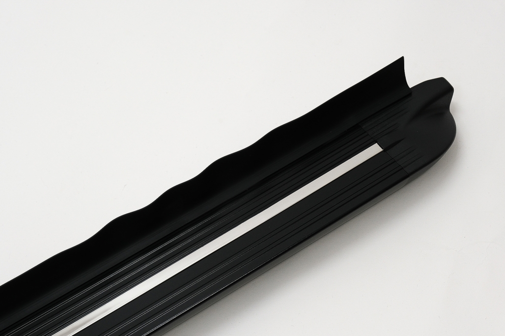 Treeplanken voor Mercedes V-Klasse W447 14-23 lang aluminium zwart