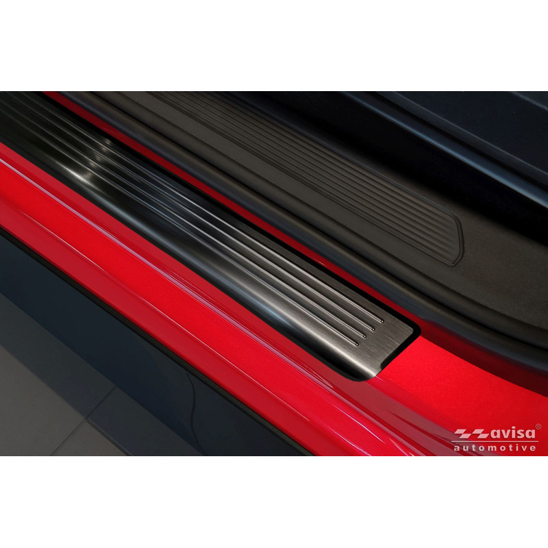 Avisa Zwart RVS Instaplijsten  Volkswagen ID.3 2020-2023 & FL 2023- / Cupra Born 2021- / MG 4 2022- / MG HS II 2024- 'Lines' - 4-delig