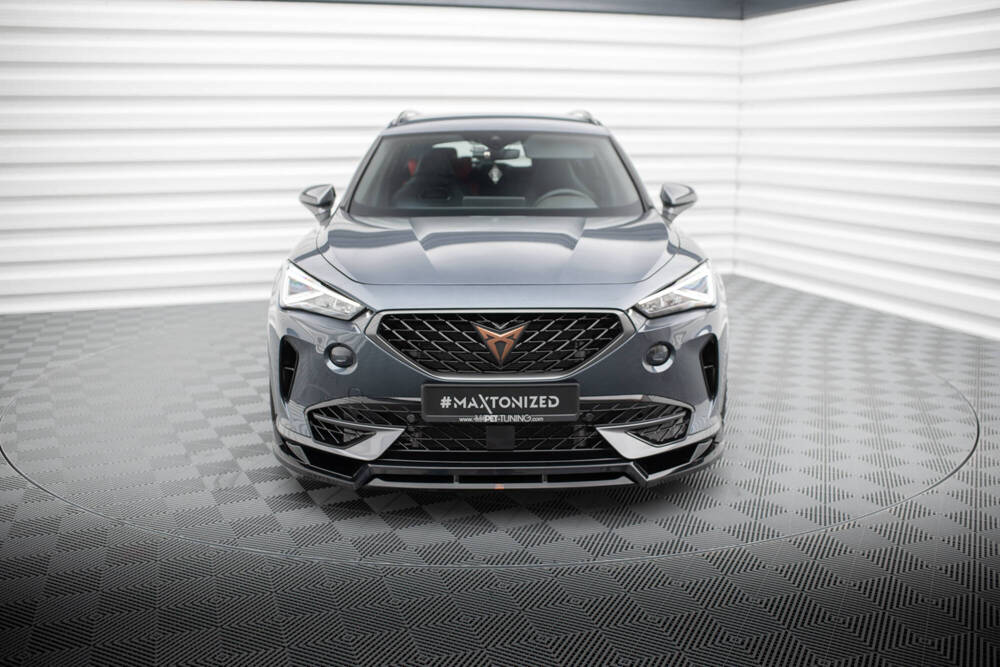 Voorspoiler V.4 Cupra Formentor Maxton Glans Zwart
