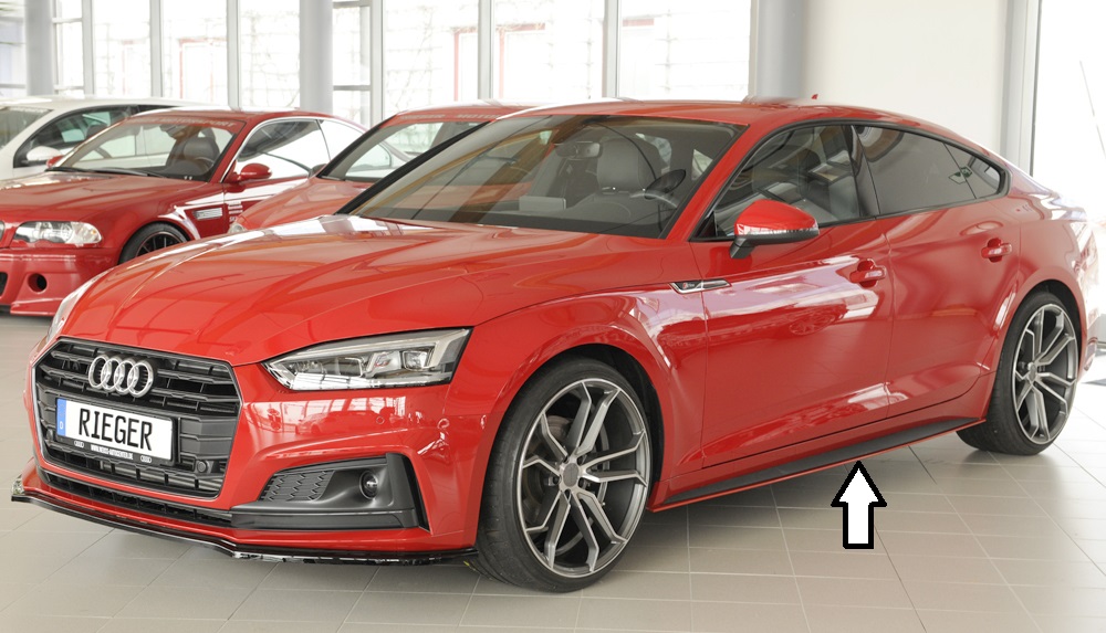Zijskirts Audi A5 B9 F5 S-Line Rieger Sportback