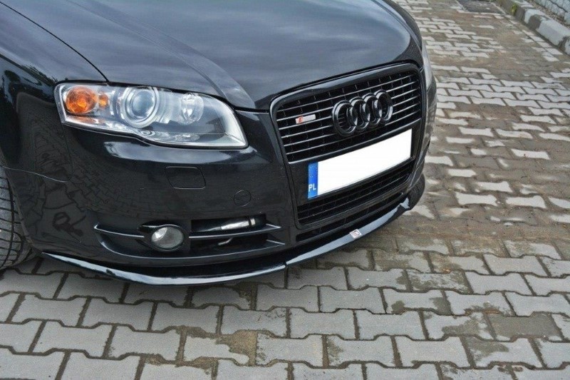 Voorspoiler Audi A4 B7 V.2 Glanzend Zwart