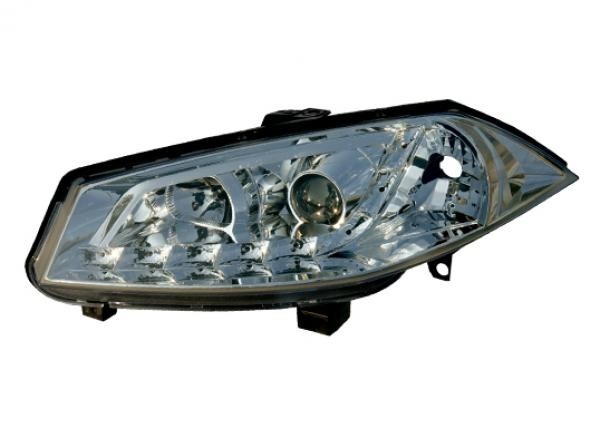Faros Renault Megane 03-.. LED Los ojos del Diablo Dayline cromo