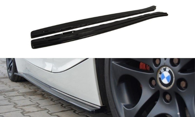 Zijskirts Diffusers BMW Z4 E85 / E86 (Preface) Glanzend Zwart