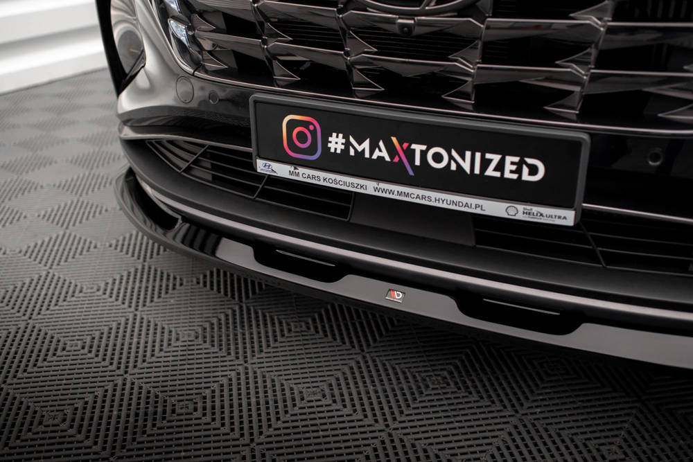 Voorspoiler V.1 Hyundai Tucson Mk4 2020 -  Maxton Glans Zwart