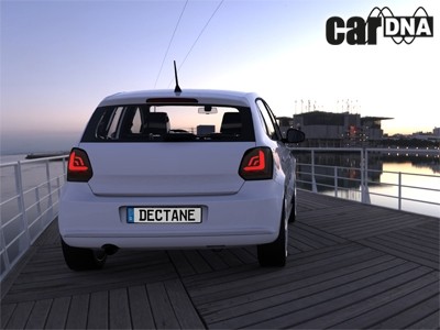 Taillights VW Polo 6R 09- black/Smoke LED Cardna
