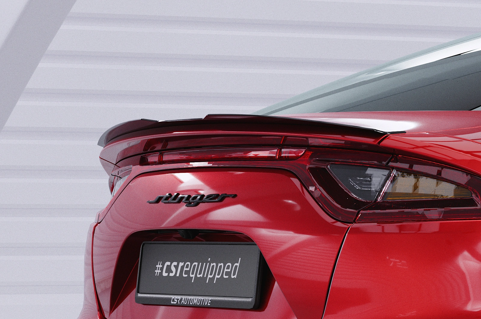 Achterspoiler Kia Stinger GT glans zwart 2017– van CSR Automotive