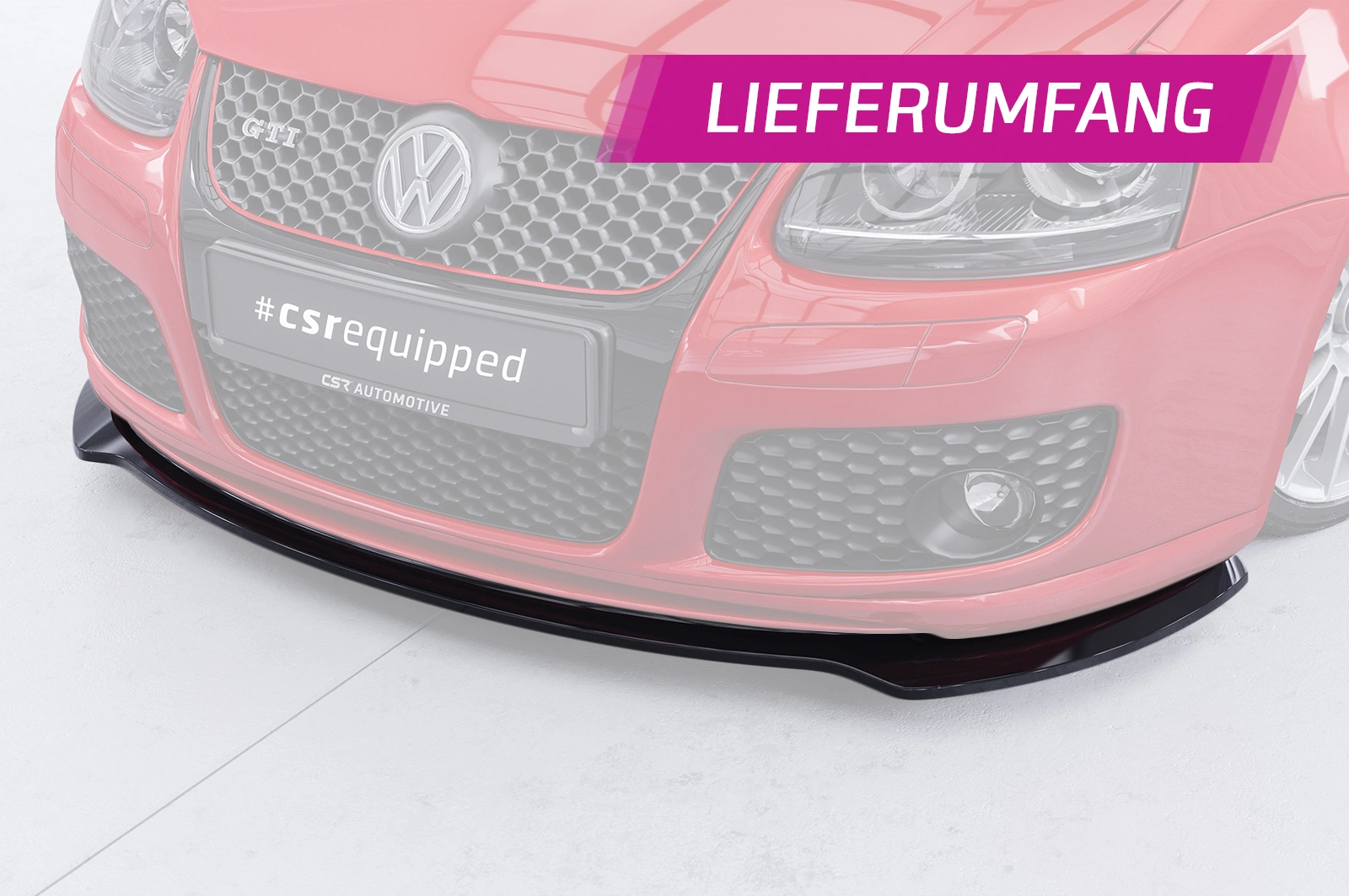 Voorspoiler VW Golf 5 (Typ 1K) GTI Edition 30/Pirelli glans zwart