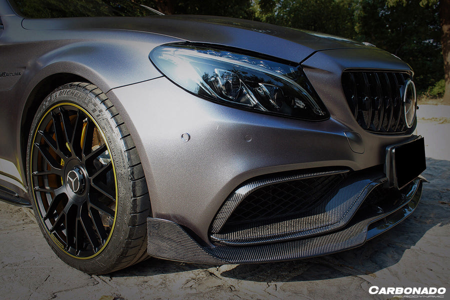 Mercedes Benz W205 C63/S AMG Coupe BR Style Carbon Voorspoiler
