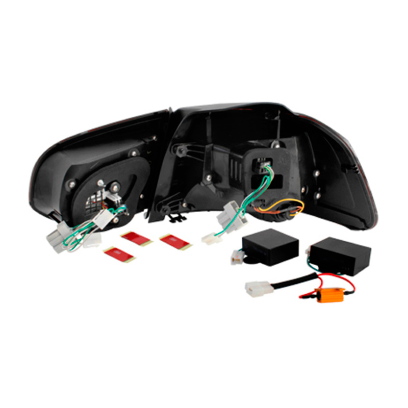Set R-Look LED Achterlichten  Volkswagen Golf VI 2008-2012 excl. Variant - Rood/Rookgrijs