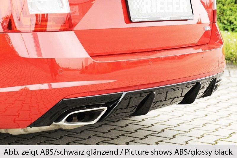 Achteraanzet Carbon-look Rieger Skoda Octavia RS 5E