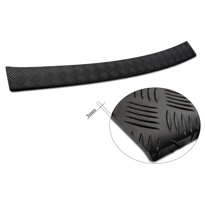 Matzwart Aluminium Achterbumperprotector  Volkswagen ID. Buzz + Cargo 2022- 'Riffled Plate'