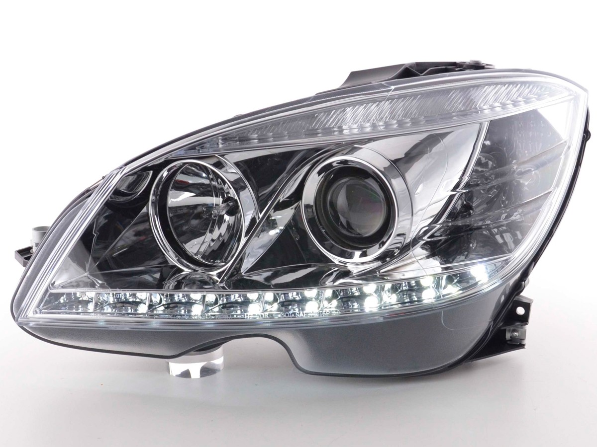 Headlights Mercedes C-Klasse Daylight W204 07-10 chome