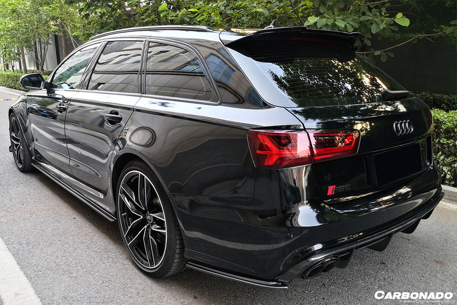 Audi RS6 Avant BS Style Carbon Fiber Zijskirts 2013-2018
