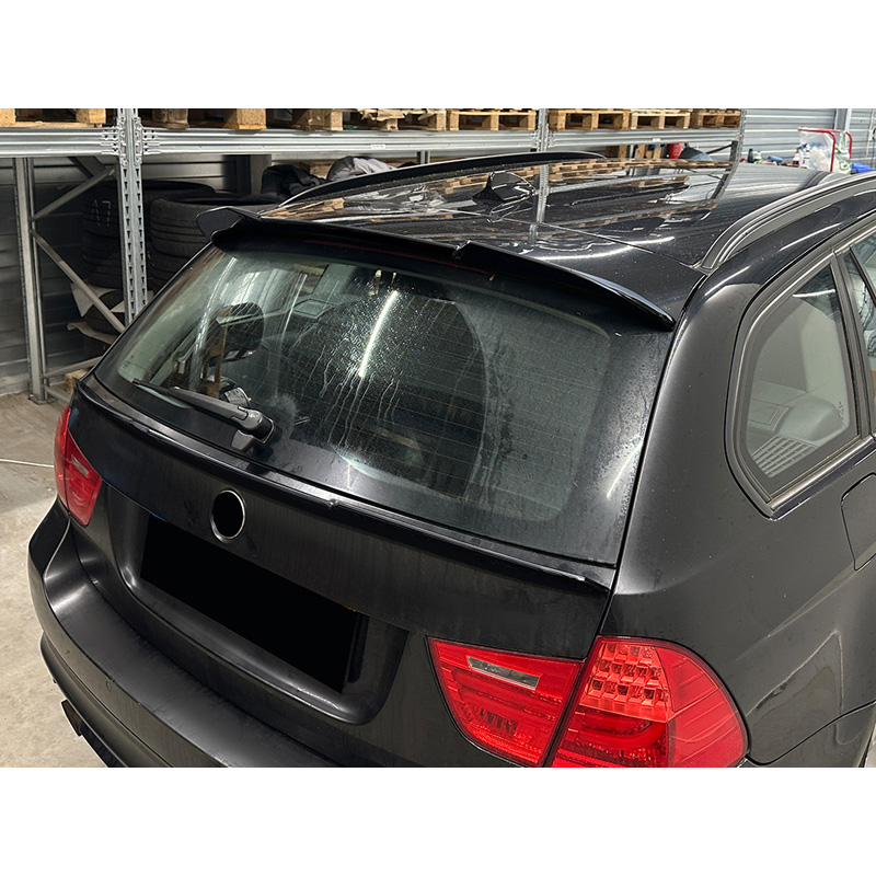 Dakspoiler (Spoiler Cap)  BMW 3-Serie E91 Touring 2005-2012 (ABS Glanzend zwart)