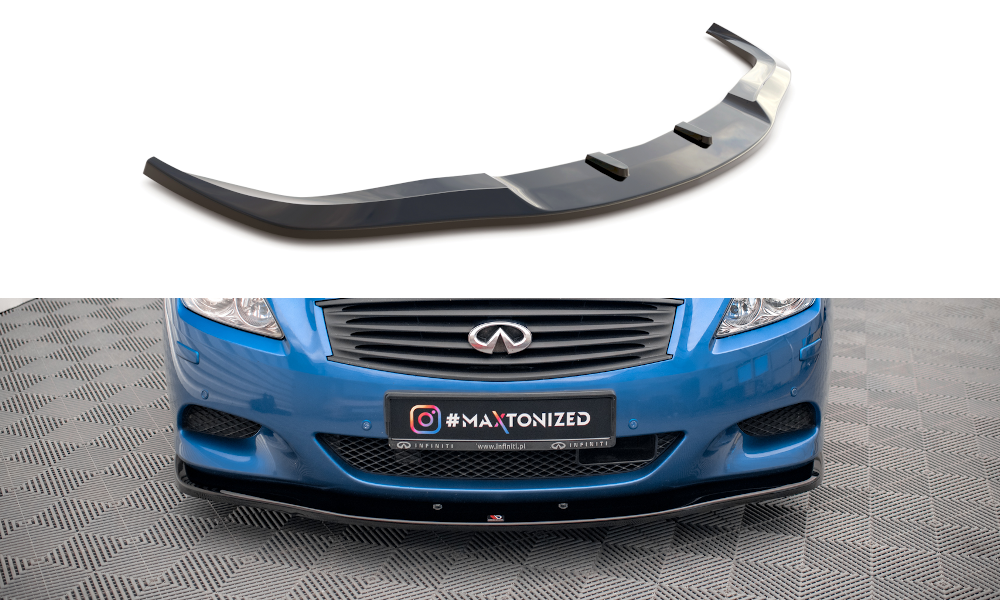 Voorspoiler Infiniti G37 Coupe Maxton Glans Zwart