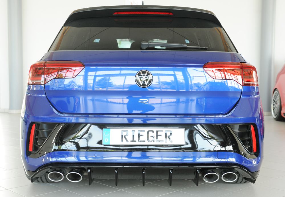 Diffusor VW T-Roc A1 R/R-line 2022- Rieger Glossy black