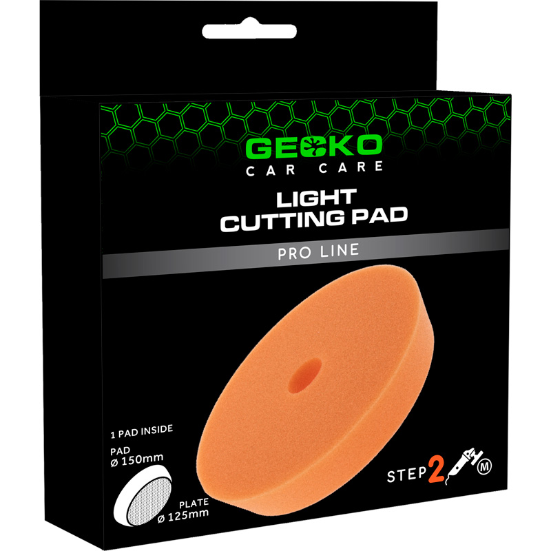 Gecko Polijstpad Medium Oranje 150mm 1st (Voor Steunschijf 125mm)